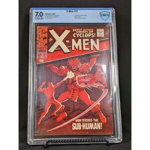 Marvel X-Men #41 CBCS 7.0 FN/VF 1st App Grotesk The Sub-Human Origin Cyclops